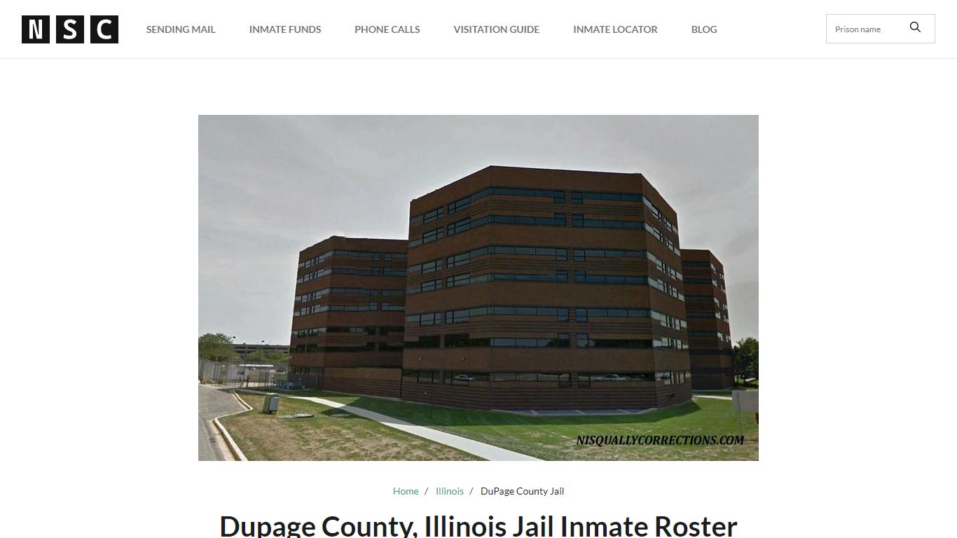 Dupage County, Illinois Jail Inmate List - Nationwide Inmate Lookup ...